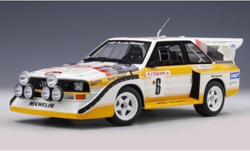 Modelauto Audi Sport Quattro s1 No.6 HB Team Rally Monte Carlo 1986 H.Mikkola/A.Hertz 1/18 AUTOart