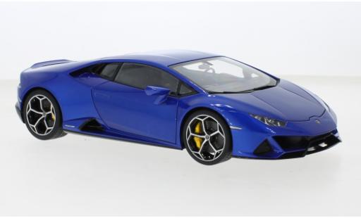 Modelauto Lamborghini Huracan Evo metallic blauw 2019 1/18 AUTOart
