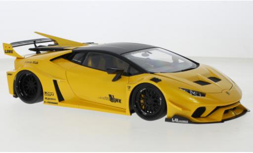 Modelauto Lamborghini Huracan LB Silhouette Works GT Liberty Walk metallic geel 2019 1/18 AUTOart