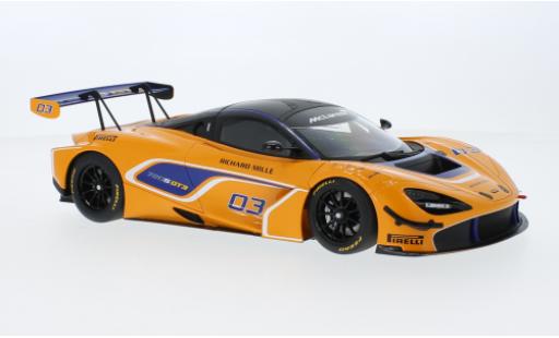 Modelauto McLaren 720 GT3 S oranje 2019 1/18 AUTOart