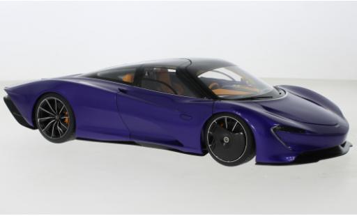 Modelauto McLaren Speedtail Base paars/zwart 2020 1/18 AUTOart