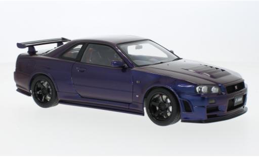 Modelauto Nissan Skyline R34 GT-R () Z-Tune metallic paars 2005 1/18 AUTOart