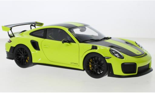 Modelauto Porsche 911 GT2 RS (991.2) groen 2017 1/18 AUTOart