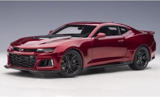 Modelauto Chevrolet Camaro ZL1 metallic rood/carbon 2017 1/18 AUTOart