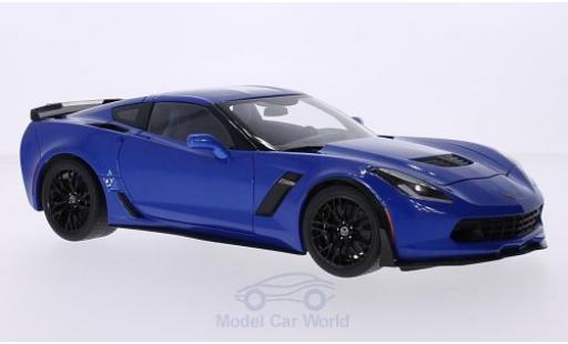 Modelauto Chevrolet Corvette Z06 (C7) metallic blauw 2014 1/18 AUTOart