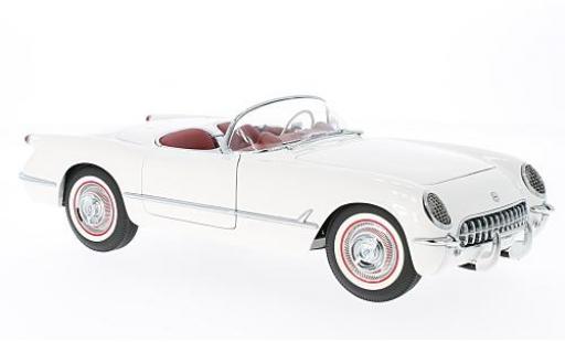 Modelauto Chevrolet Corvette Convertible wit 1953 1/18 AUTOart
