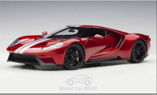Modelauto Ford GT Berlinetta metallic rood/grijs 2017 1/18 AUTOart