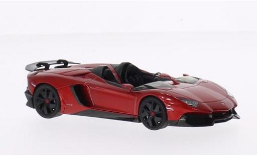 Modelauto Lamborghini Aventador J Roadster metallic rood 2012 1/43 AUTOart
