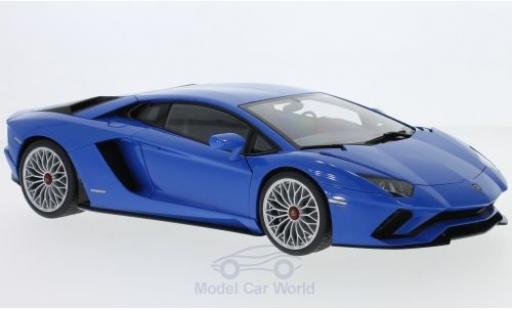 Modelauto Lamborghini Aventador S metallic blauw 2017 1/18 AUTOart