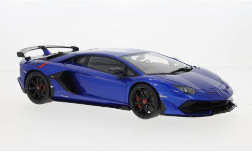 Modelauto Lamborghini Aventador SVJ blauw 2019 1/18 AUTOart