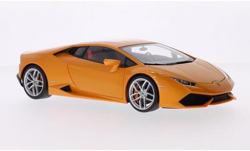Modelauto Lamborghini Huracan LP 610-4 LP610-4 metallic oranje 2014 1/18 AUTOart