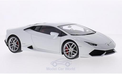 Modelauto Lamborghini Huracan LP 610-4 LP610-4 metallic wit 2014 1/18 AUTOart
