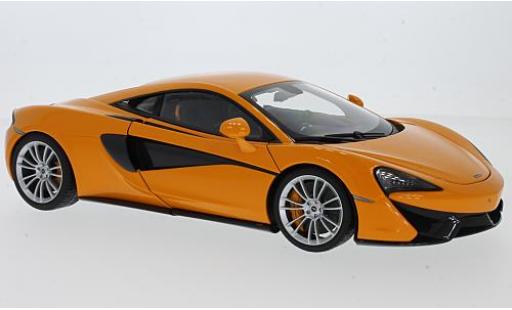 Modelauto McLaren 570 S oranje 2016 avec grijsnen R&Atilde;&curren;dern 1/18 AUTOart