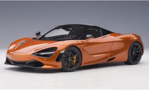 Modelauto McLaren 720 Base S metallic oranje 2017 1/18 AUTOart