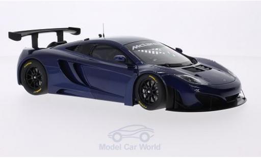 Modelauto McLaren MP4-12C GT3 metallic blauw RHD 2011 1/18 AUTOart