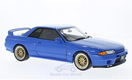 Modelauto Nissan Skyline R32 GT-R () V-Spec II blauw RHD Tuned Version 1/18 AUTOart