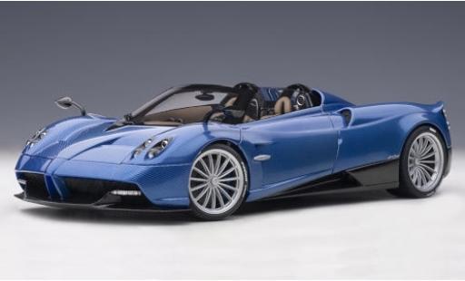 Modelauto Pagani Huayra R Roadster blauw/carbon 2017 y compris les Hardtop 1/18 AUTOart