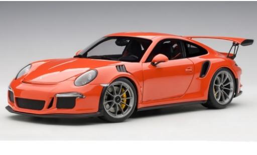 Modelauto Porsche 911 GT3 RS oranje 2016 1/18 AUTOart