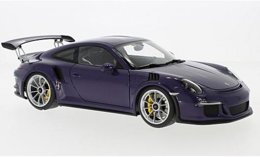 Modelauto Porsche 911 GT3 RS paars 2016 1/18 AUTOart