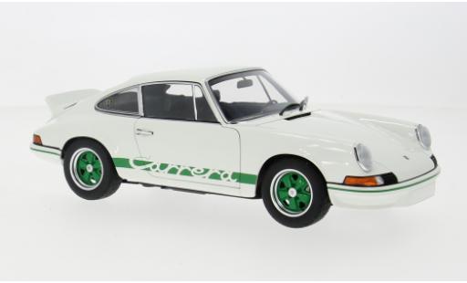 Modelauto Porsche 911 RS Carrera 2.7 wit/groen 1/18 AUTOart