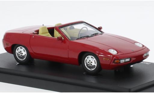 Modelauto Porsche 928 Cabriolet Autocult/Avenue 43 Carelli Design rood 1981 1/43 AutoCult