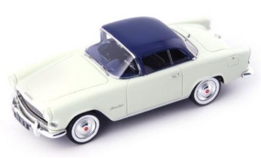 Modelauto Simca Aronde Plein Ciel wit/blauw 1957 1/43 AutoCult