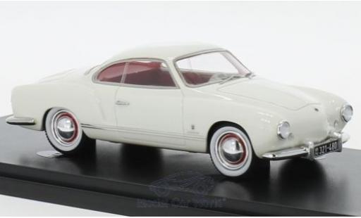Modelauto Volkswagen Karmann Ghia Base Ghia Prototyp wit 1954 1/43 AutoCult