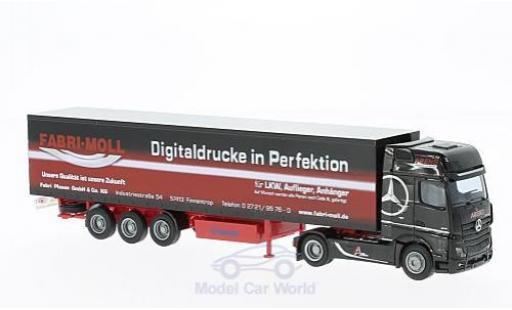 Modelauto Mercedes Actros Gigaspace 2 Giga / Aerop. Arens Gardinenplanen-SZ 1/87 AWM