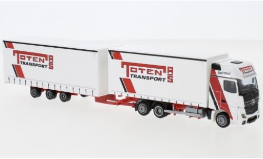 Modelauto Mercedes Actros Gigaspace 5 Toten Transport AS Tridemh&Atilde;&curren;ngerzug 1/87 AWM