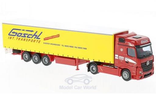 Modelauto Mercedes Actros Bigspace 2 Big. Aerop. G&Atilde;&para;schl G-KSZ 1/87 AWM