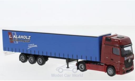 Modelauto Mercedes Actros Gigaspace 2 Giga. / Aerop. Klaholz G-KSZ 1/87 AWM