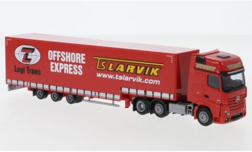 Modelauto Mercedes Actros Gigaspace 2 Giga. / Aerop. TS Larvik Jumbo-G-KSZ 1/87 AWM