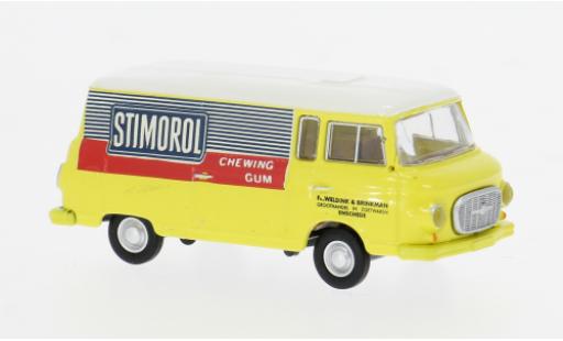 Modelauto Barkas B 1000 fourgon bestelwagen 1962 Stimorol 1/87 Brekina