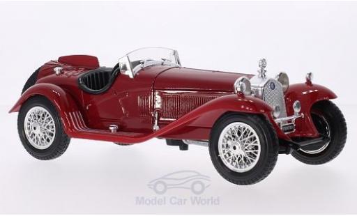 Modelauto Alfa Romeo 8C spider 2300 Touring rood RHD zonder Vitrine 1/18 Burago