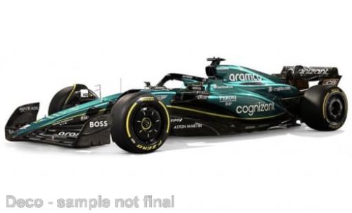 Modelauto Aston Martin AMR23 f1 Bburago 3 No.14 Aramco Cognizant Team Cognizant formule 1 2023 1/43 Burago