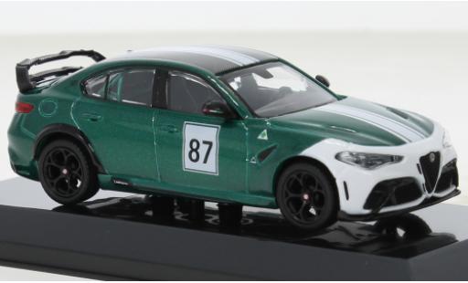 Modelauto Alfa Romeo Giulia sprint gta groen/wit No.87 1/43 Burago