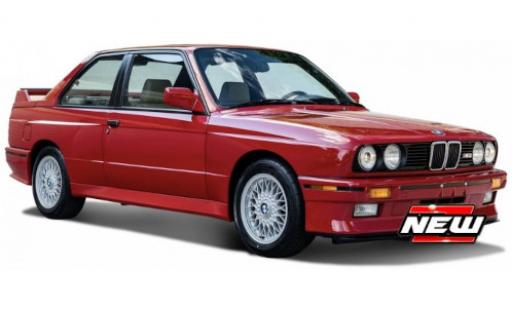 Modelauto Bmw M3 coupe (E30) rood 1988 1/24 Burago