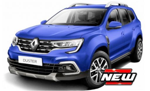 Modelauto Dacia Duster SUV blauw 2021 1/43 Burago