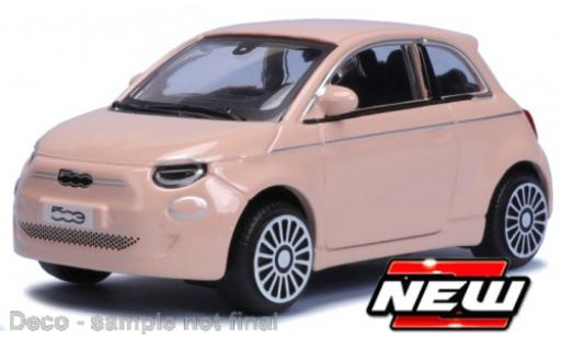 Modelauto Fiat 500 Elettrica Bburago e roze 2021 1/43 Burago