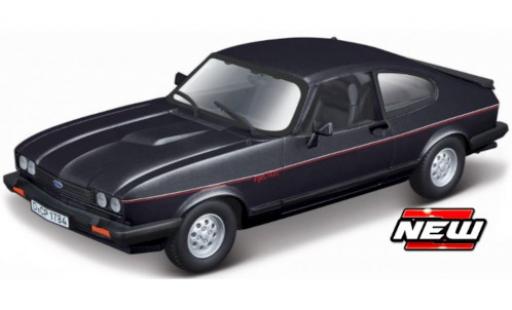 Modelauto Ford Capri MK3 MK III zwart/Dekor 1973 1/24 Burago