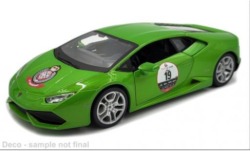 Modelauto Lamborghini Huracan Performante Bburago groen Zoute Grand Prix 2019 1/24 Burago