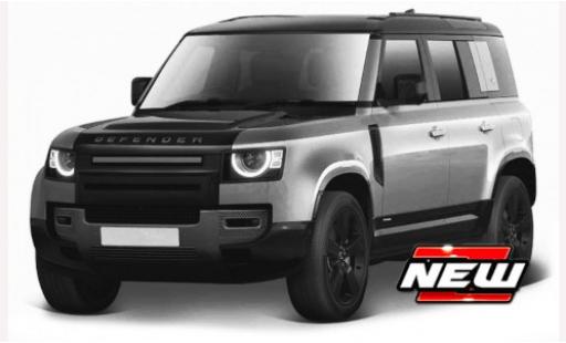 Modelauto Land Rover Defender 110 metallic grijs 1/24 Burago