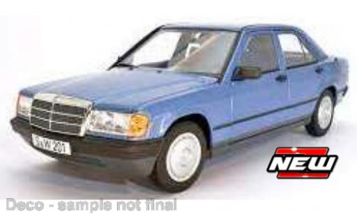 Modelauto Mercedes 190 Base E (W201) blauw 1987 1/24 Burago