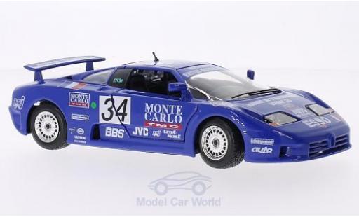 Modelauto Bugatti EB110 Super Sport EB 110 No.34 24h Le Mans 1990 A.Cudini/E.Helary/J.C.Bouillon 1/24 Burago