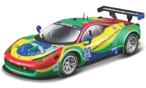 Modelauto Ferrari 458 Italia GT3 No.64 Via Racing 24h Daytona 2015 A.Bertolini/F.Longo/D.Serra/M.Gomes 1/43 Burago