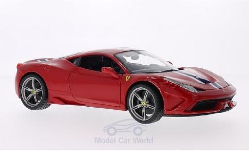 Modelauto Ferrari 458 Speciale rood 1/18 Burago