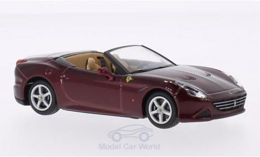 Modelauto Ferrari California Cabriolet T metallic rood dak ge&Atilde;&para;ffnet 1/43 Burago