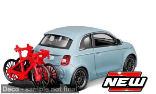 Modelauto Fiat 500 Elettrica Bburago e blauw 1/24 Burago