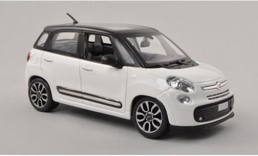 Modelauto Fiat 500L Base L wit/mat-zwart 1/24 Burago