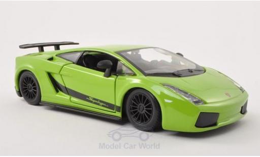 Modelauto Lamborghini Gallardo Superleggera groen 2003 1/24 Burago